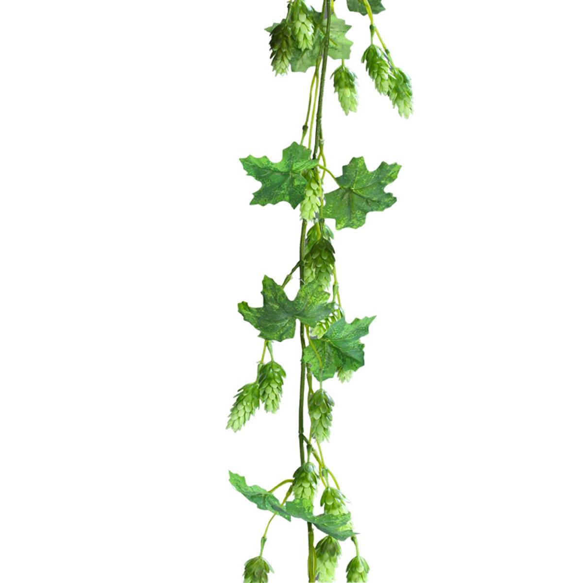 artificielles Guirlande de Houblon artificiel Lg 180 cm très dense D 15 cm