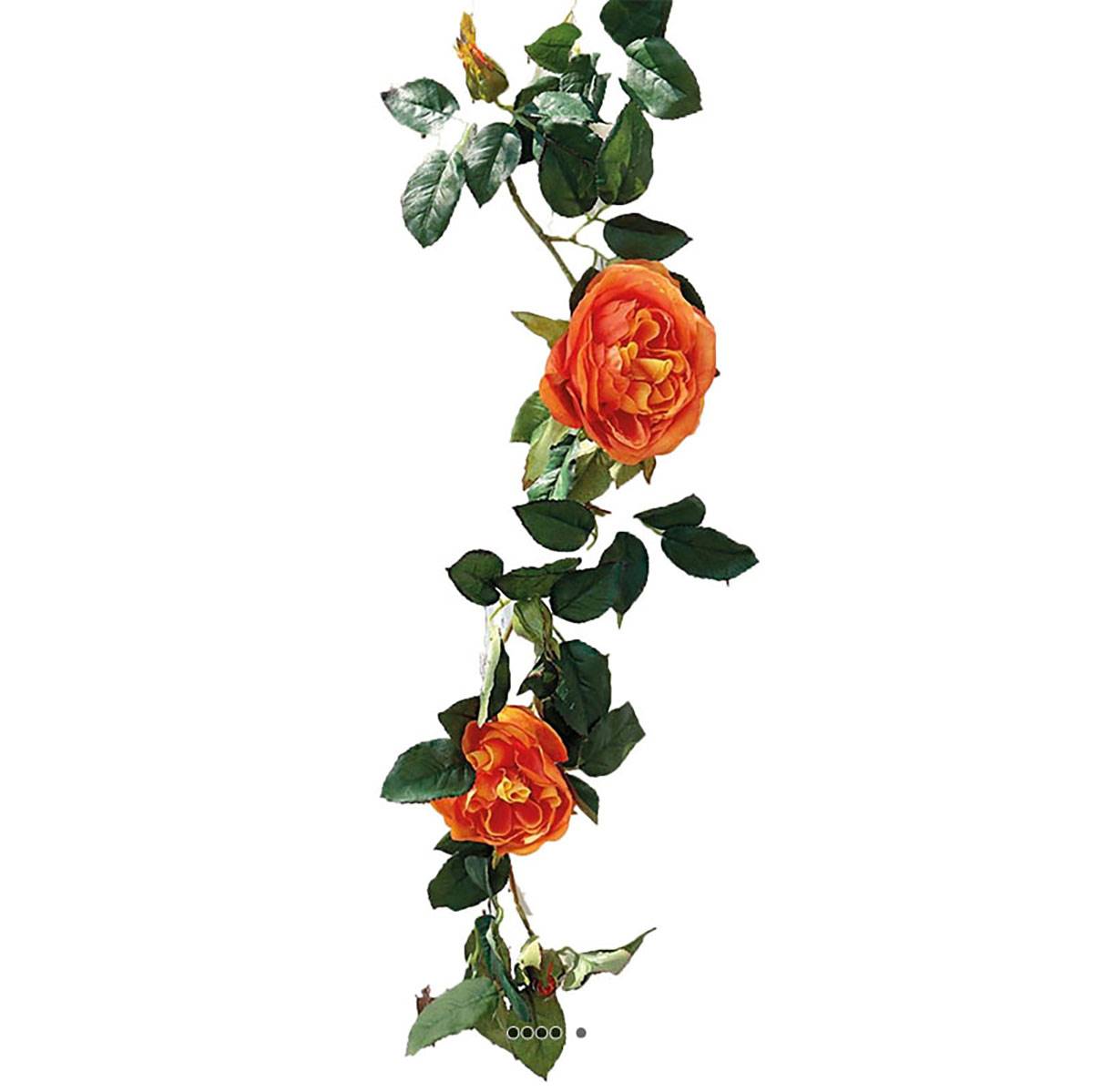 artificielles Guirlande de roses oranges artificielle