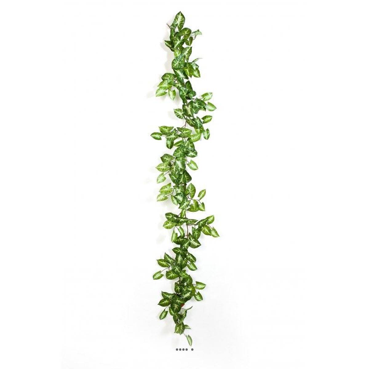 artificielles Guirlande de syngonium Nepthytis artificiel Ramifiée L180 cm en Tissu