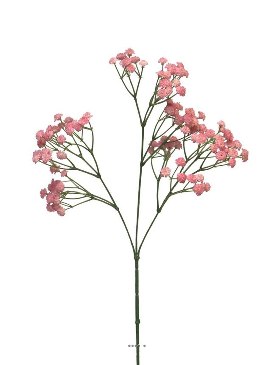 artificielles Gypsophile artificiel Rose en branche 117 fleurs H 66 cm au Top du site Artificielles.com