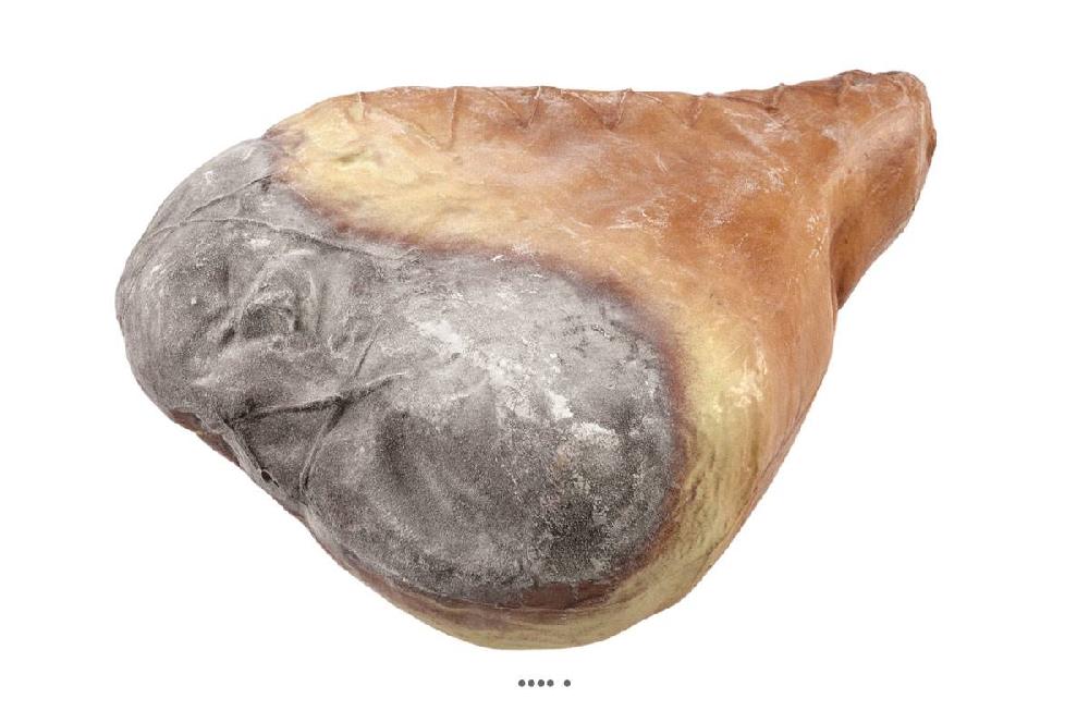 artificielles Jambon fume artificiel desosse en Plastique soufflé H 350x290 mm