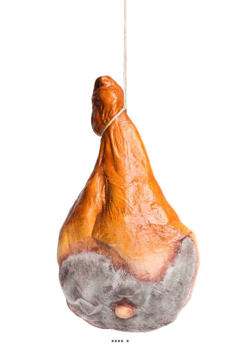 artificielles Jambon Fume de Parme artificiel en Plastique soufflé H 480x270 mm