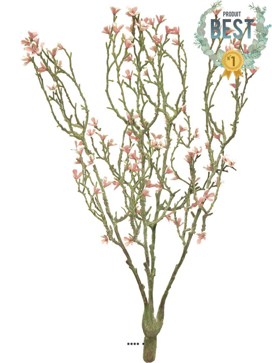 artificielles Jasmin artificiel en branche 4 ramures H 44 cm