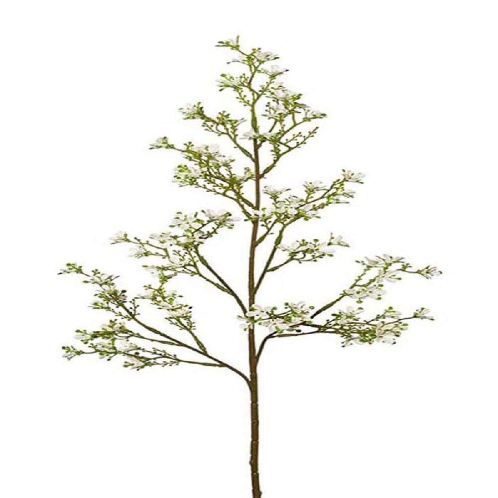 artificielles Jasmin factice en piquet H 77 cm Superbe branche fleurie Crème