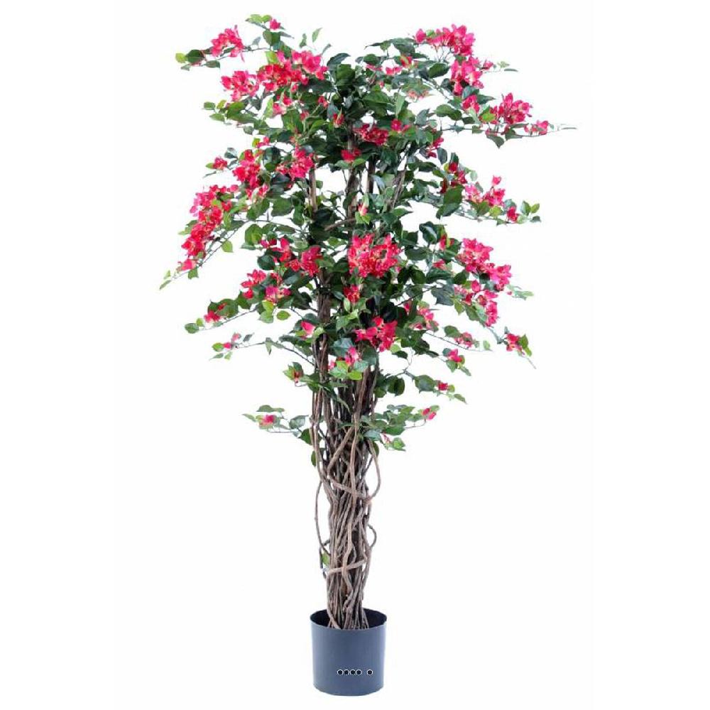 artificielles Joli Bougainvillier artificiel tronc en bois dans son pot