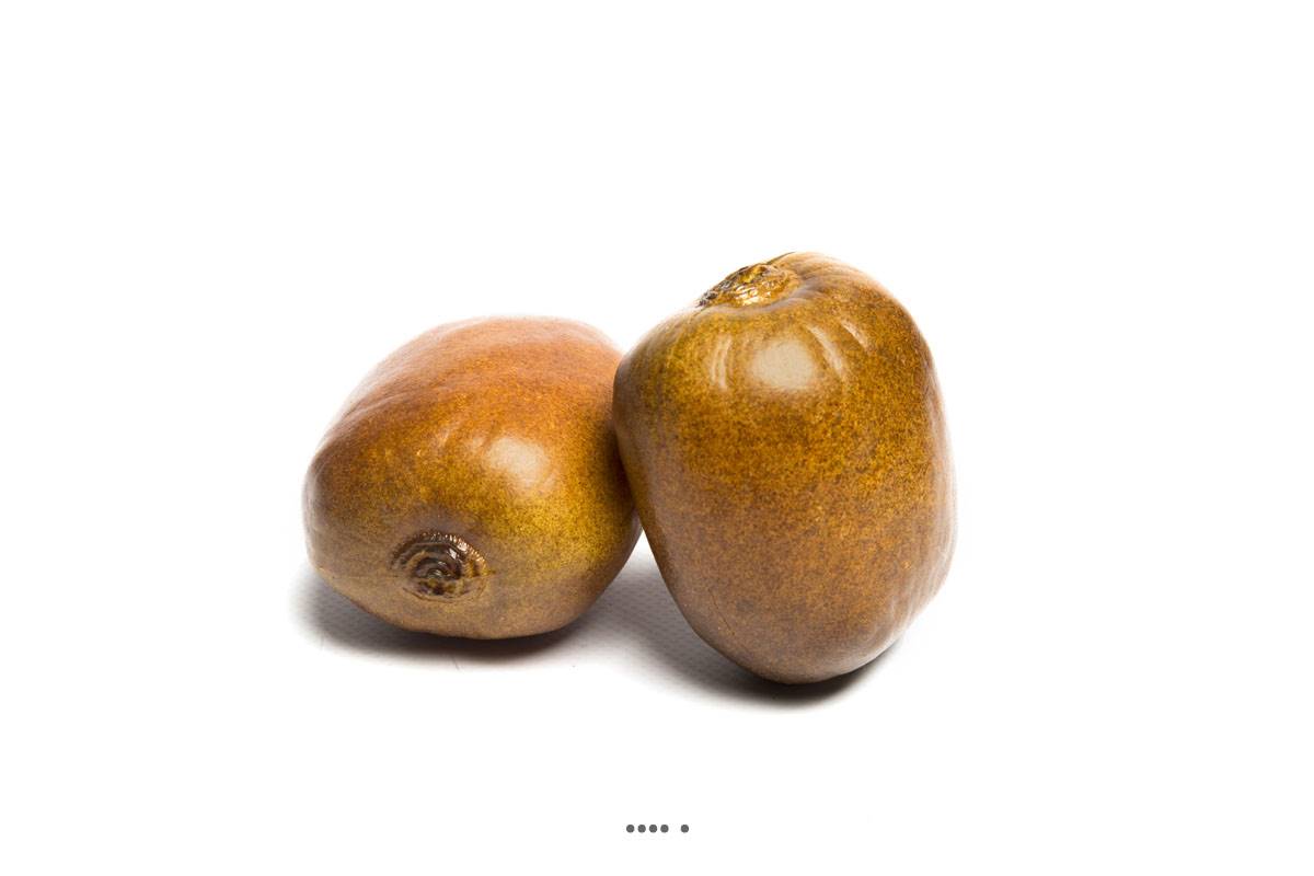 artificielles Kiwi artificiel en lot de 2 en Plastique soufflé D 65x70 mm