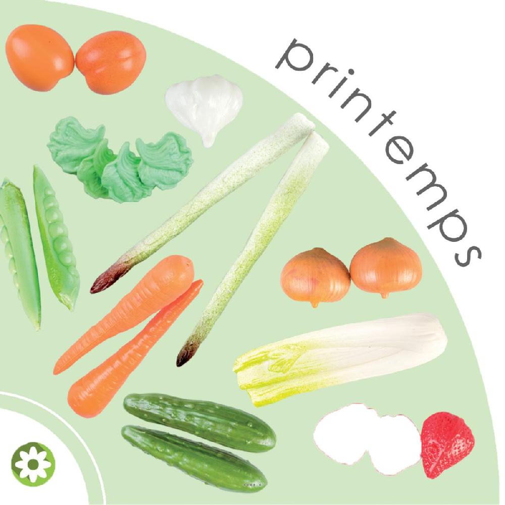 artificielles Lot 21 Fruits et Legumes artificiels de Printemps en plastique soufflé