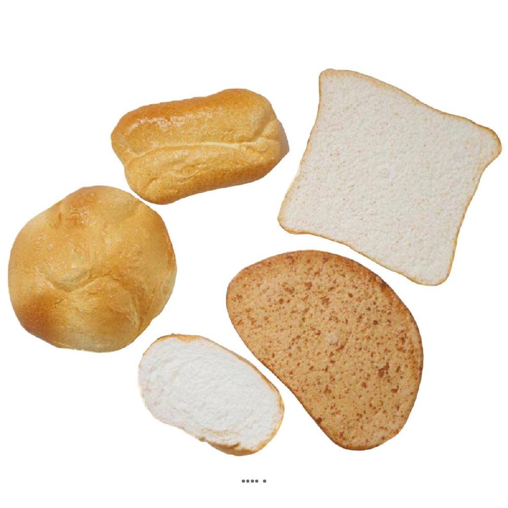 artificielles Lot de 5 pains factices assortis en plastique souffle