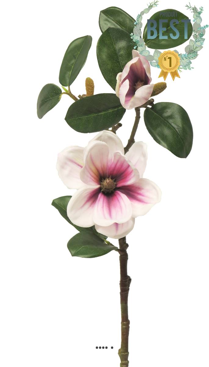 artificielles Magnolia du Japon artificiel en tige H 51 cm