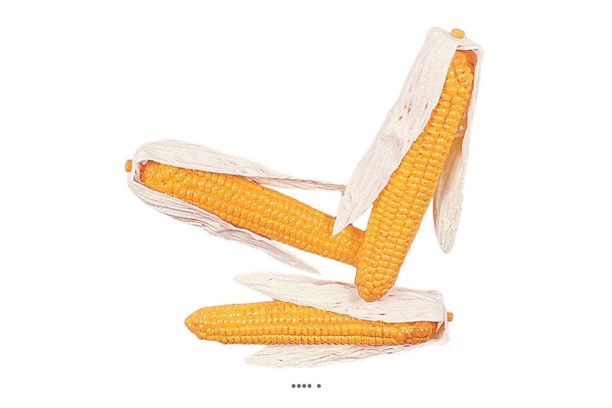 artificielles Mais artificiel avec feuilles X 3 en Plastique soufflé L 270x60 mm