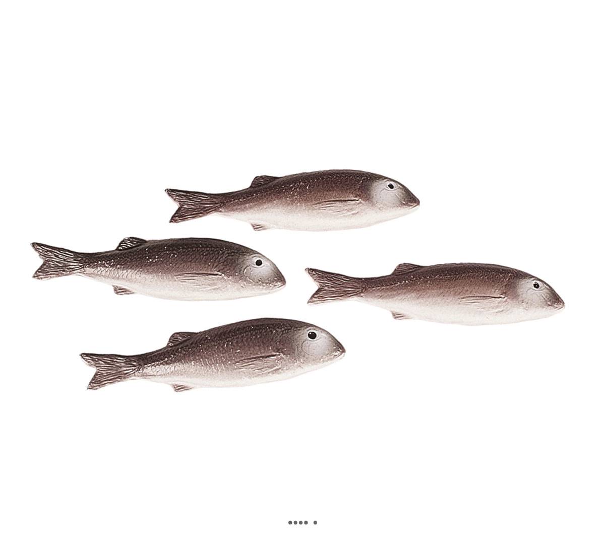 artificielles Mulet artificiel poisson en lot de 4 en Plastique soufflé L 215x55 mm