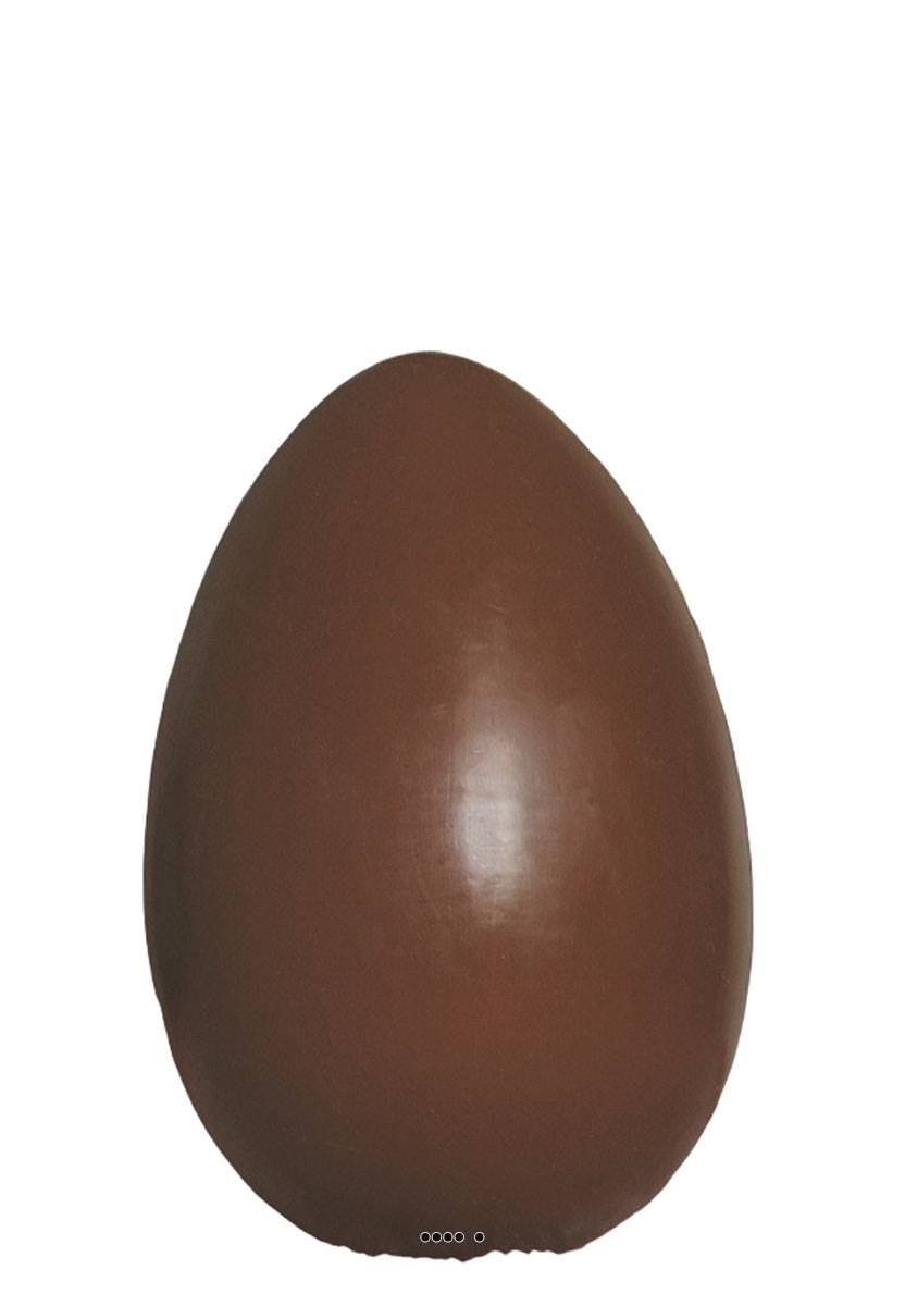 artificielles Œuf chocolat artificiel en lot de 12 en Plastique soufflé H 17x10 cm