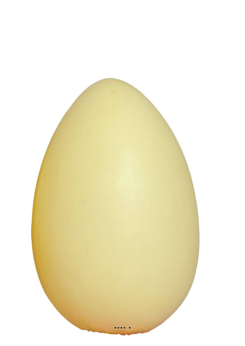 artificielles Œuf jaune artificiel en lot de 12 en Plastique soufflé H 170x100 mm