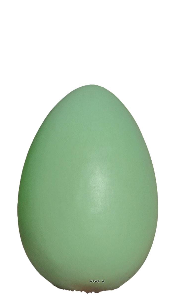 artificielles Œuf vert artificiel en lot de 12 en Plastique soufflé H 170x100 mm