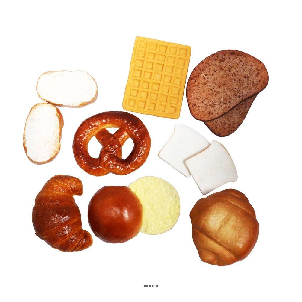 artificielles Pains artificiels assortis en lot de 12 en Plastique soufflé