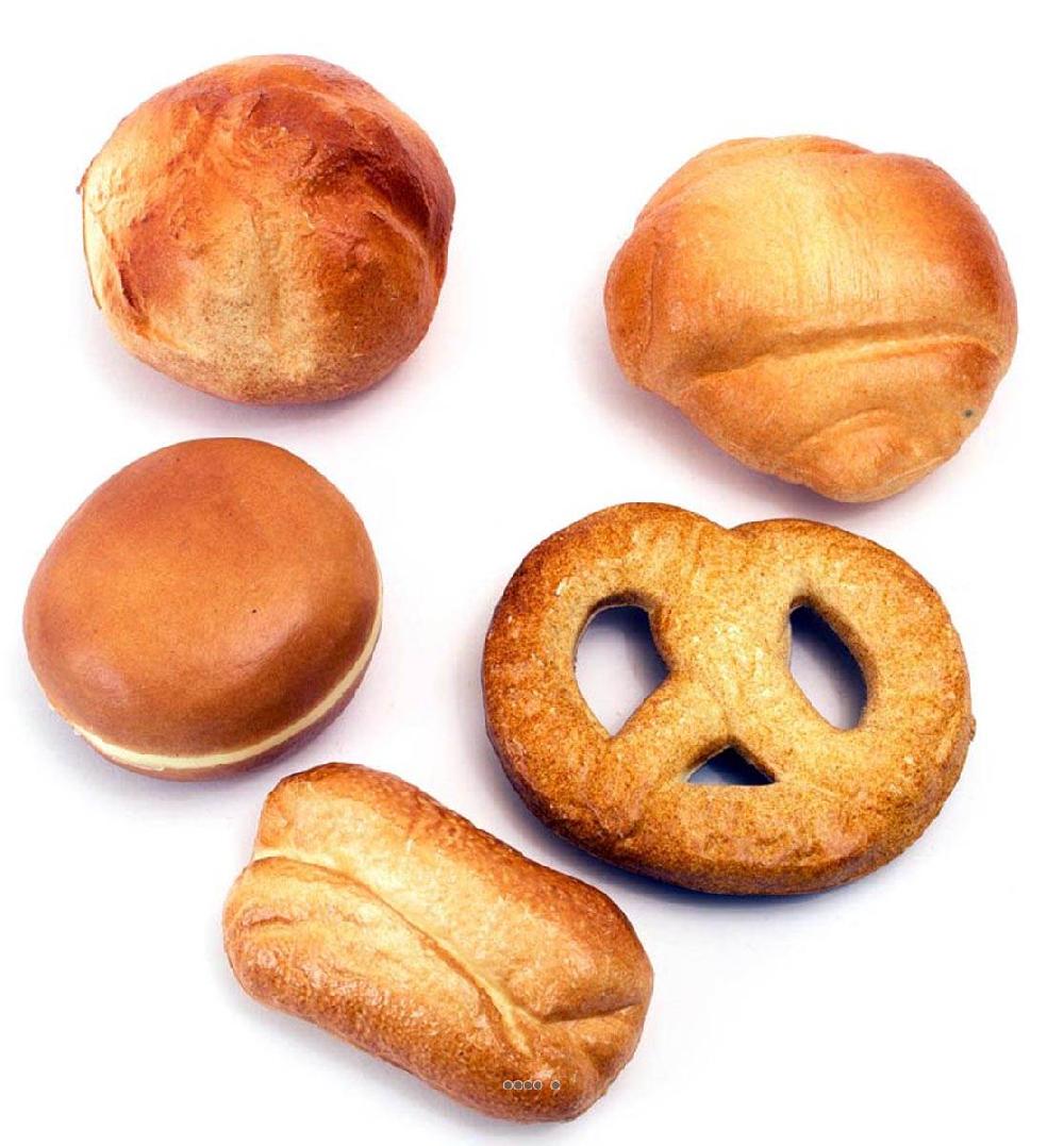 artificielles Pains artificiels assortis en lot de 5 en Plastique soufflé