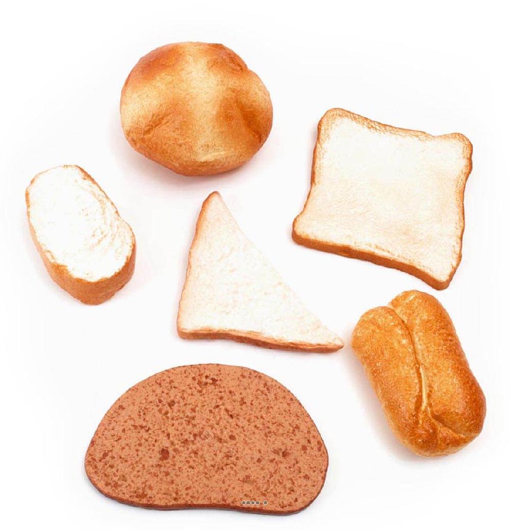artificielles Pains artificiels assortis en lot de 6 en Plastique soufflé