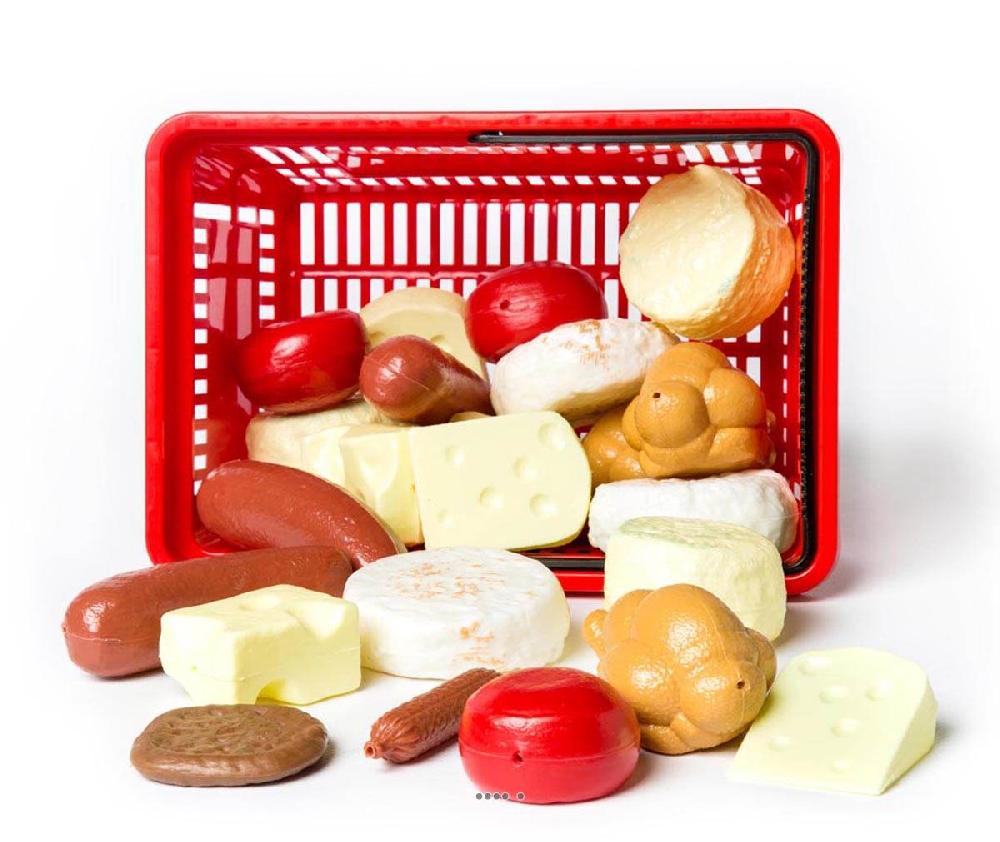 artificielles Panier de 27 aliments artificiels assortis en Plastique soufflé
