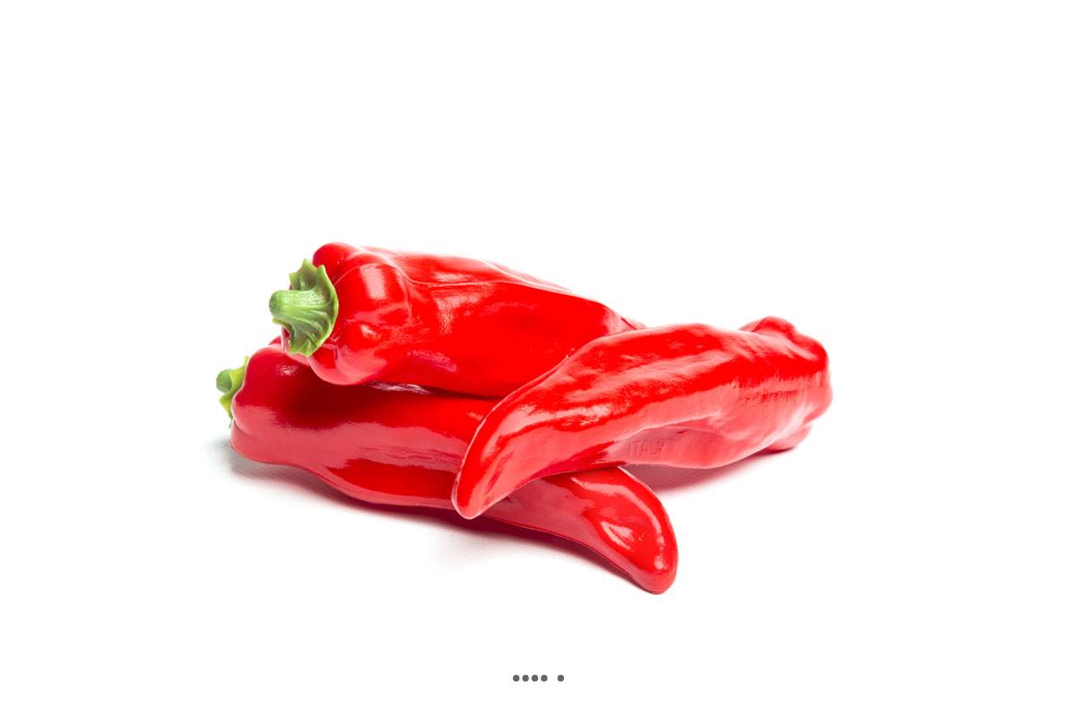 artificielles Piment Rouge artificiel en lot de 3 en Plastique soufflé L 160x40 mm