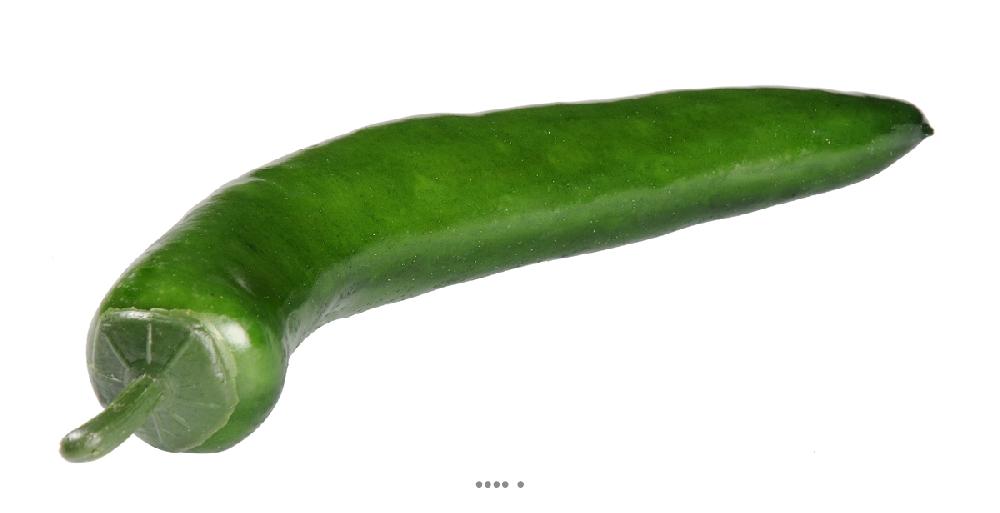 artificielles Piment Vert artificiel L 15 cm D 2 cm du site artificielles.com