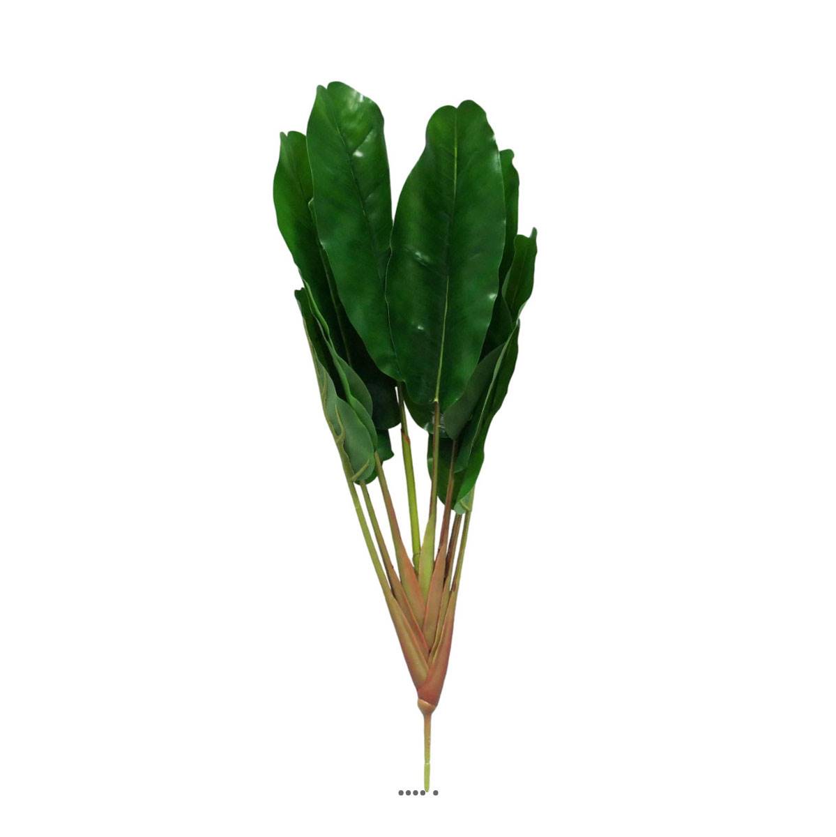 artificielles Piquet de 8 feuilles de bananiers artificiel H 55 cm