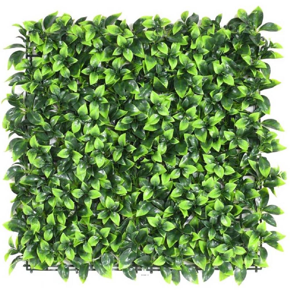 artificielles Plaque de feuillage artificiel vert 50 x 50 cm H 3 cm très dense anti-UV 2000H