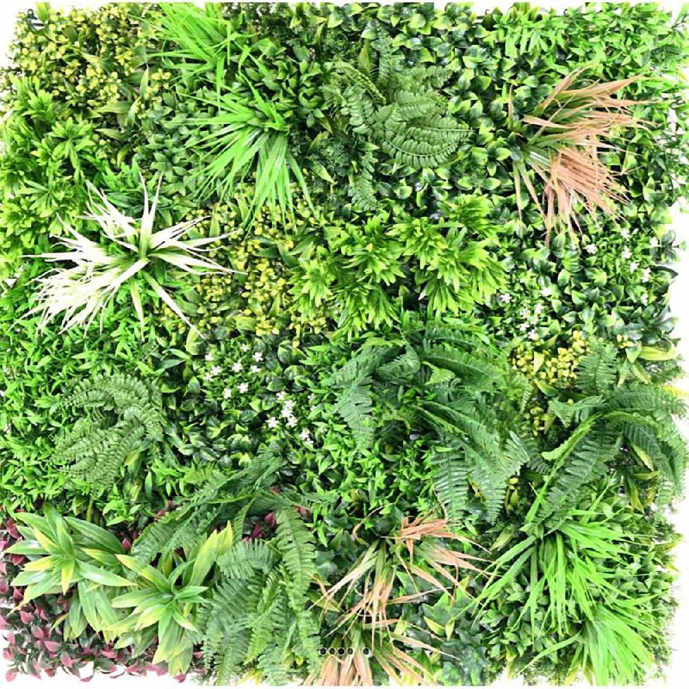 artificielles Plaque mur végétal artificiel ext 100 x 100 cm