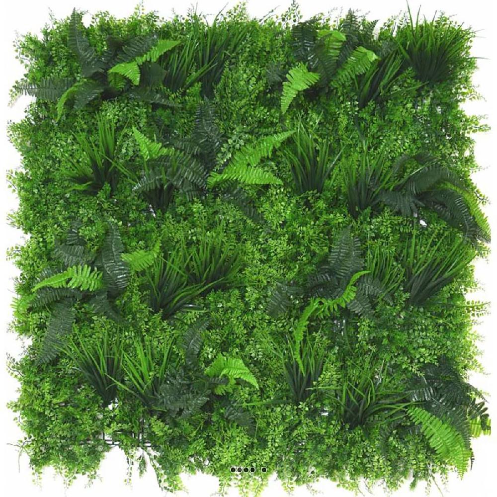 artificielles Plaque mur végétal artificiel fougères mixtes pour ext