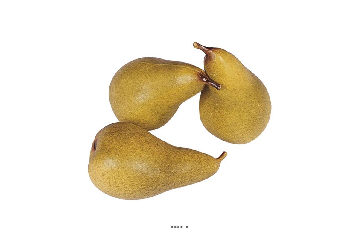 artificielles Poire artificielle Conference X 3 en Plastique soufflé D 65x120 mm