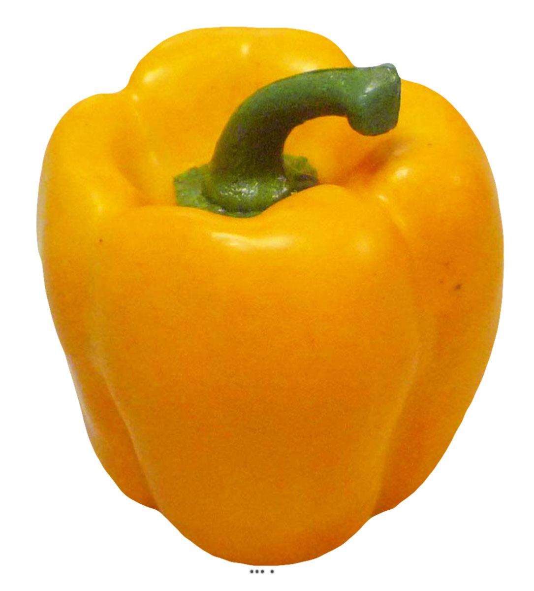 artificielles Poivron légume artificiel avec poids H 85 mm du site Artificielles.com