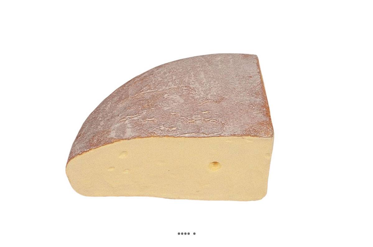 artificielles Quartier de Fontina Fromage artificiel Plastique soufflé L 370x100 mm