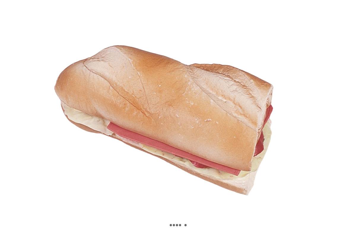 artificielles Sandwich baguette artificiel Plastique soufflé L 185x90 mm