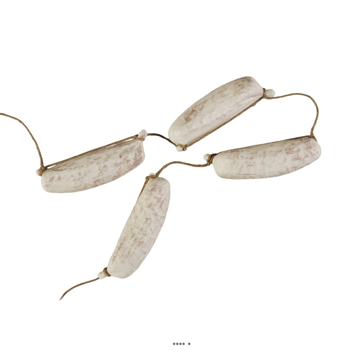 artificielles Saucisse a la ficelle 4 pieces en Plastique soufflé L 720 mm