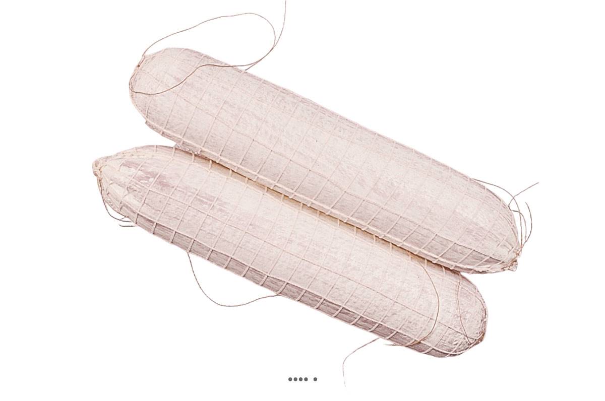 artificielles Saucisson Sec artificiel en lot de 2 en Plastique soufflé L 400x90 mm