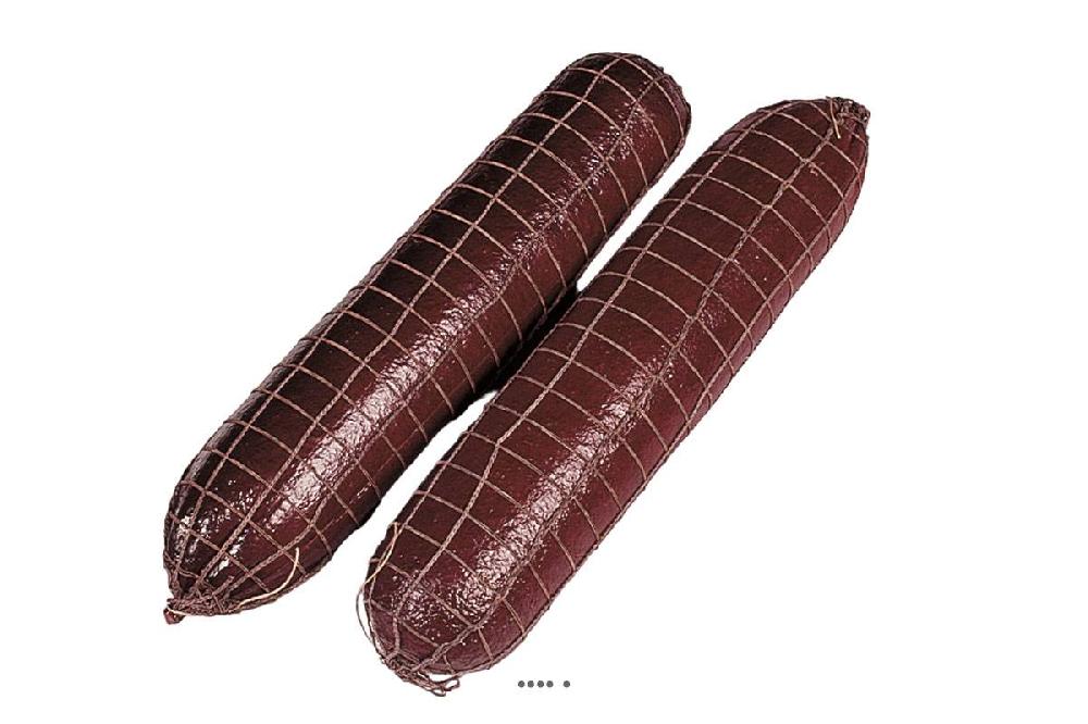 artificielles Saucisson Sec Fume artificiel X 2 en Plastique soufflé L 400x90 mm