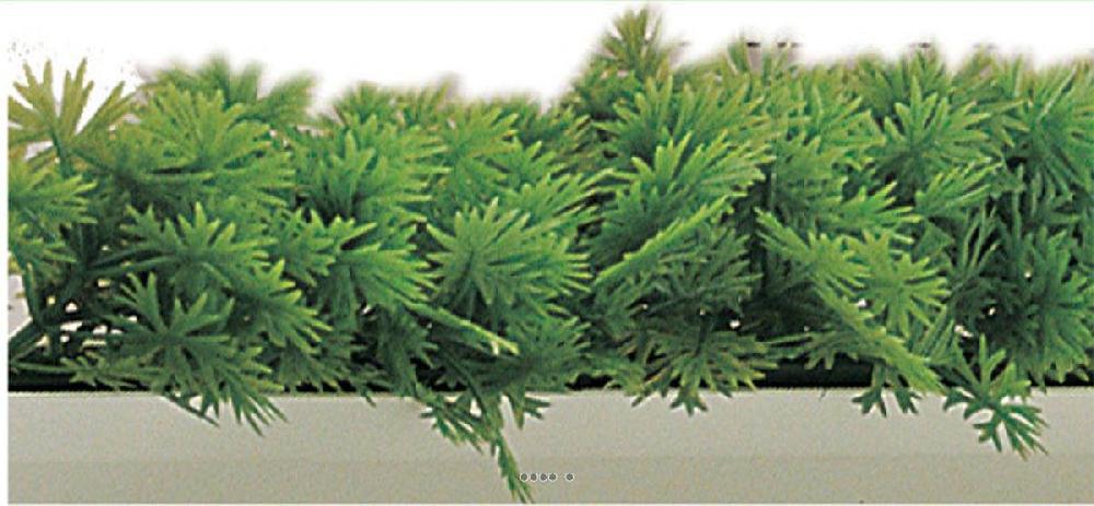 artificielles Separateur barrette Feuillage plastique Persil L 75 cm socle blanc