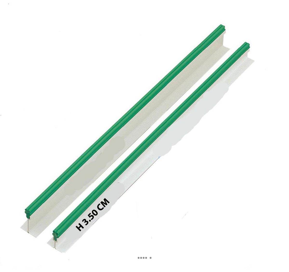 artificielles Separateur plastique socle blanc et frise verte L 75 cm du site Artificielles.com