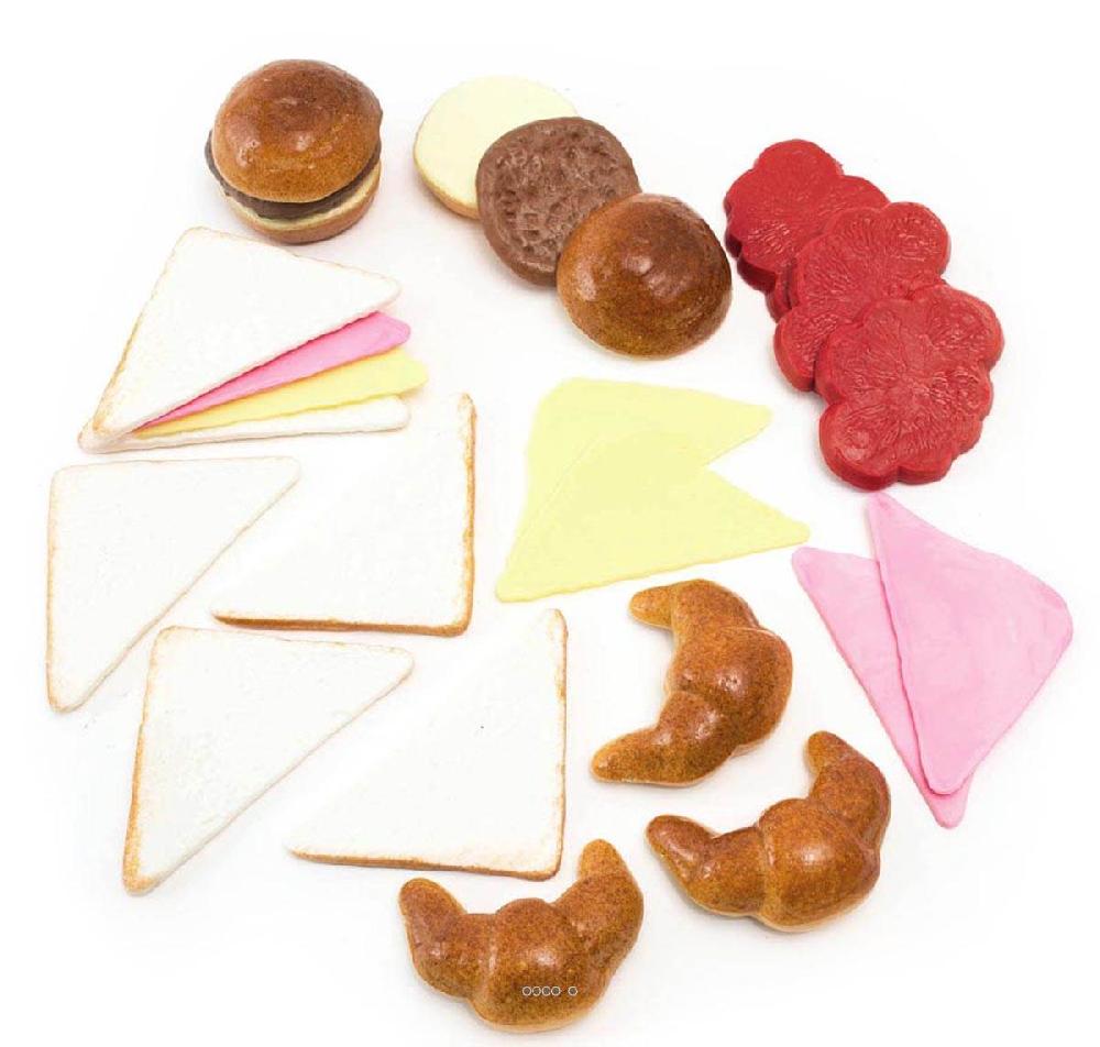 artificielles Snacks saucisses artificiels assortis en lot de 24 en Plastique soufflé