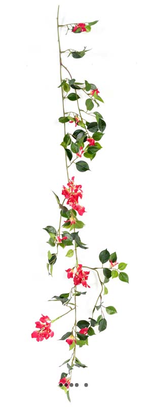 artificielles Superbe guirlande de faux bougainvillier 110 cm