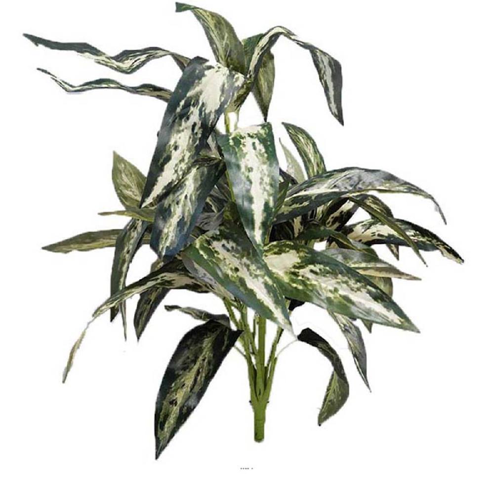 artificielles Superbe piquet grandes feuilles artificielles H55 cm