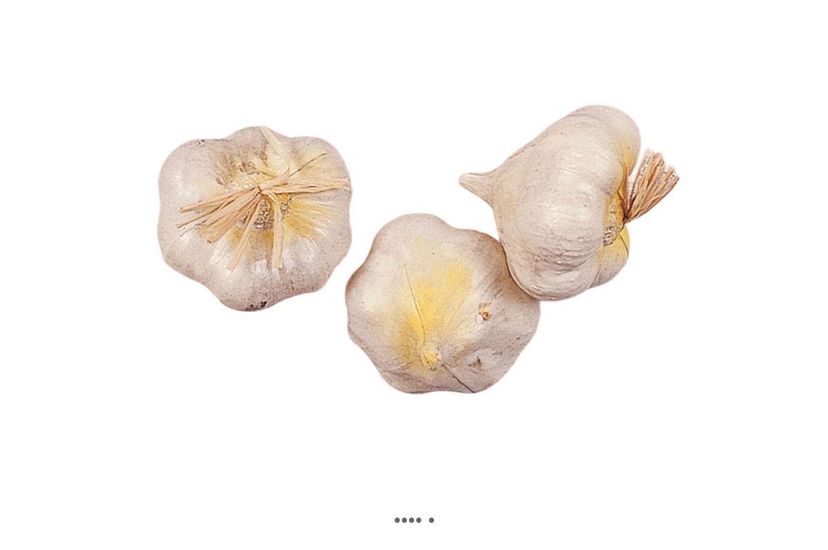 artificielles Tete d ail artificiel en lot de 3 en Plastique soufflé H 70x50 mm