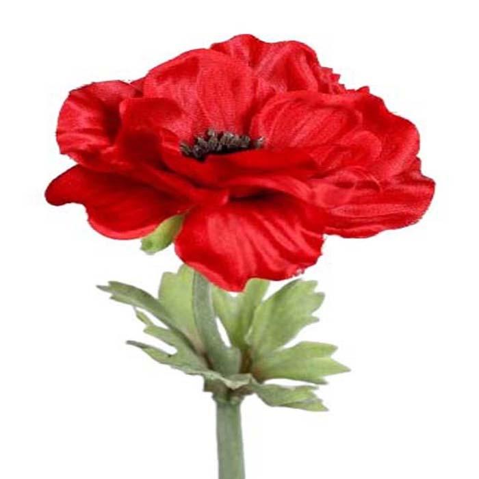 artificielles Très belle Anémone artificielle en tige H 35 cm superbe tete lumineuse