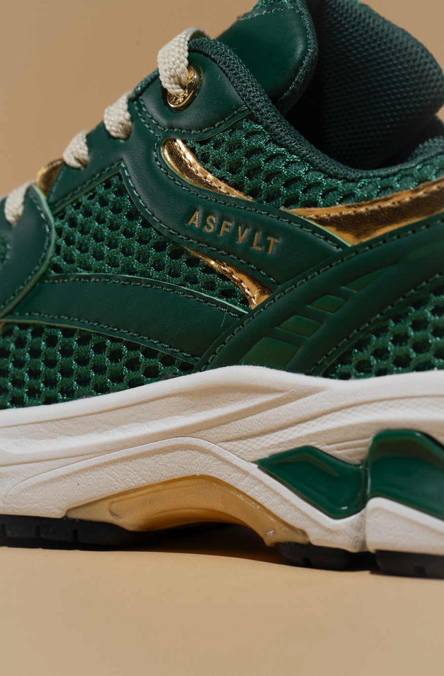 Asfvlt Sneakers CITY RUN GREEN/GOLD