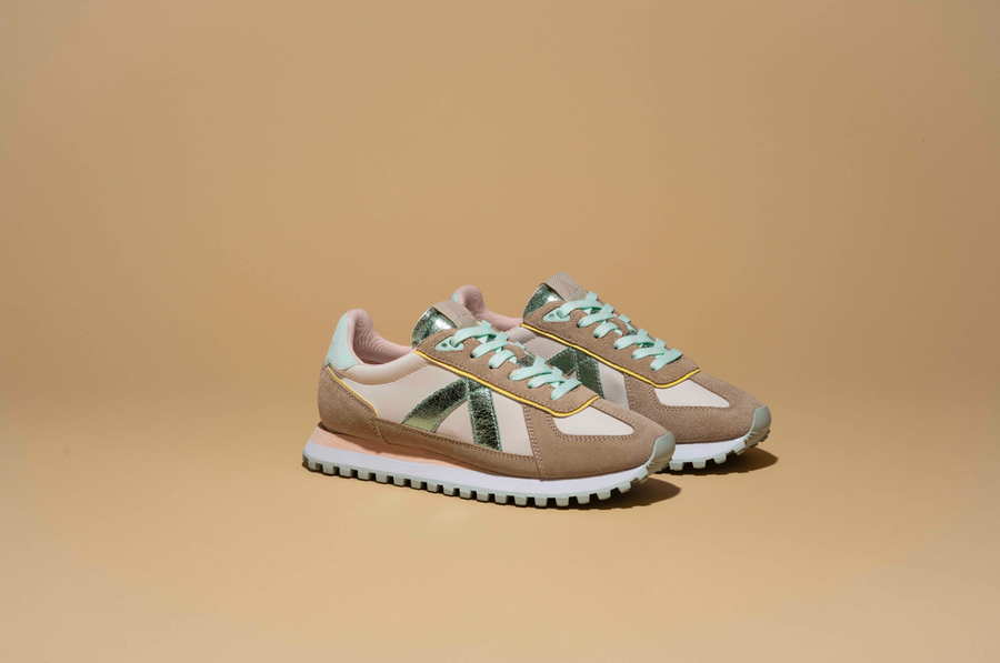 asfvlt sneakers GATE BEIGE/OCEAN/PINK