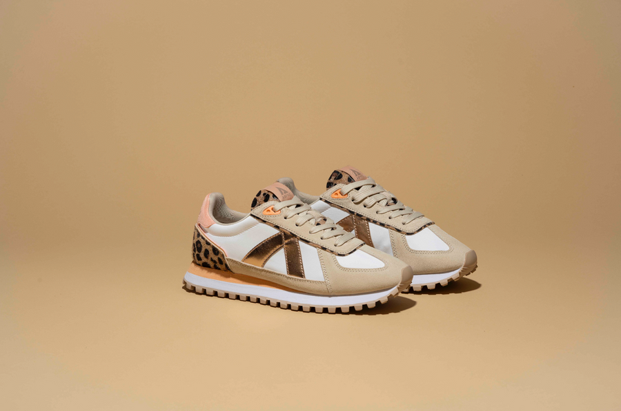 asfvlt sneakers GATE BEIGE/PEACH/LEOPARD