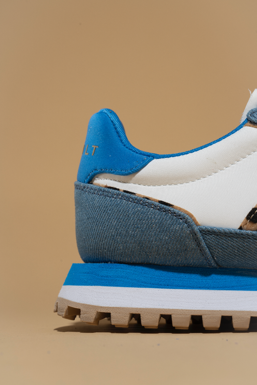 Asfvlt Sneakers GATE DENIM/LEOPARD PONY-HAIR/TAN