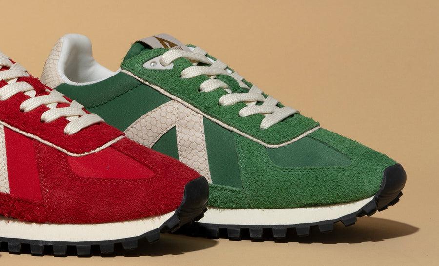 Asfvlt Sneakers GATE GREEN SNAKE GOLD
