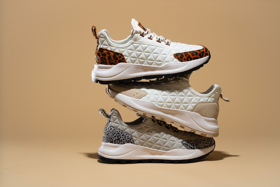 Asfvlt Sneakers SPEED SOCKS TREK WHITE LEOPARD