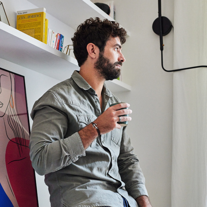 Atelier De Famille Bracelet Ancre Argent Massif