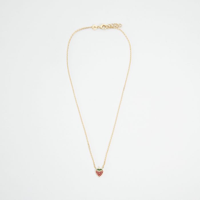 Atelier De Famille Collier Fraise Plaqué Or